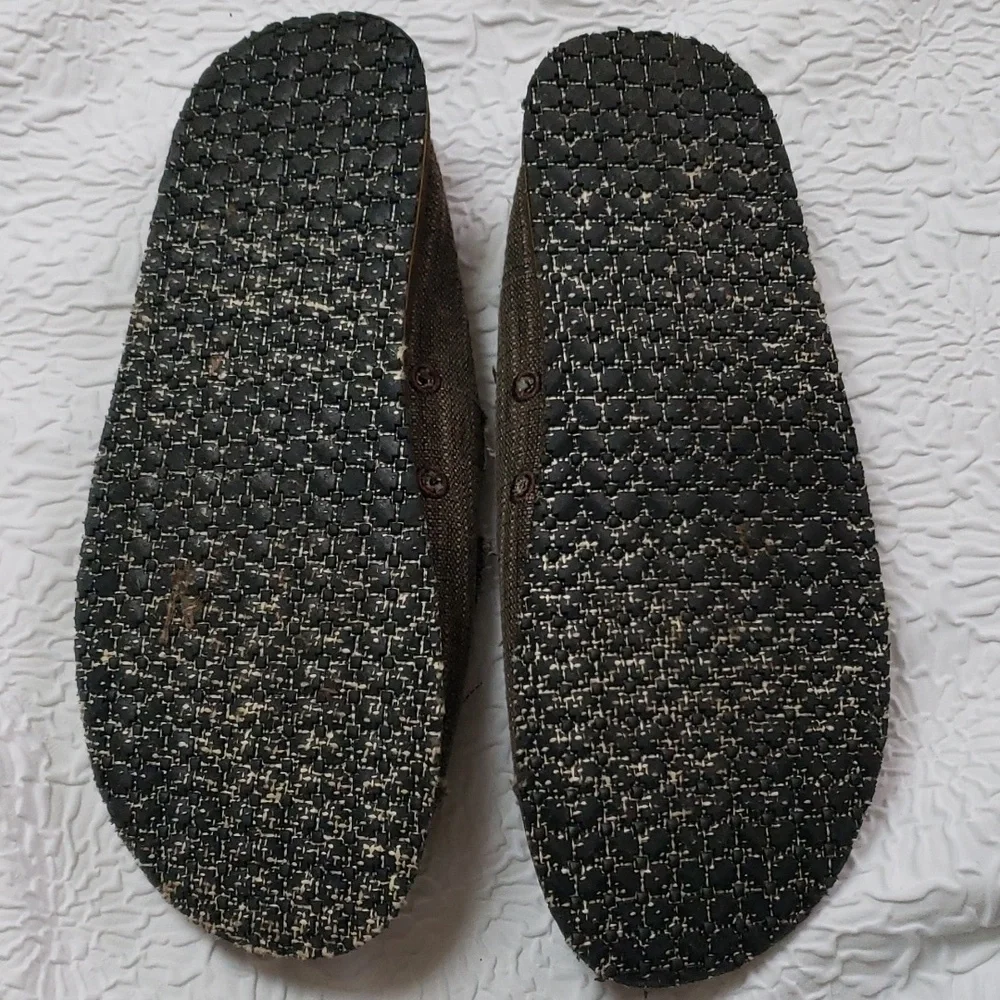 Blue fin Mens Brown Rocket 2 Frayed Slip On Loafers with Memory Foam, Size 10